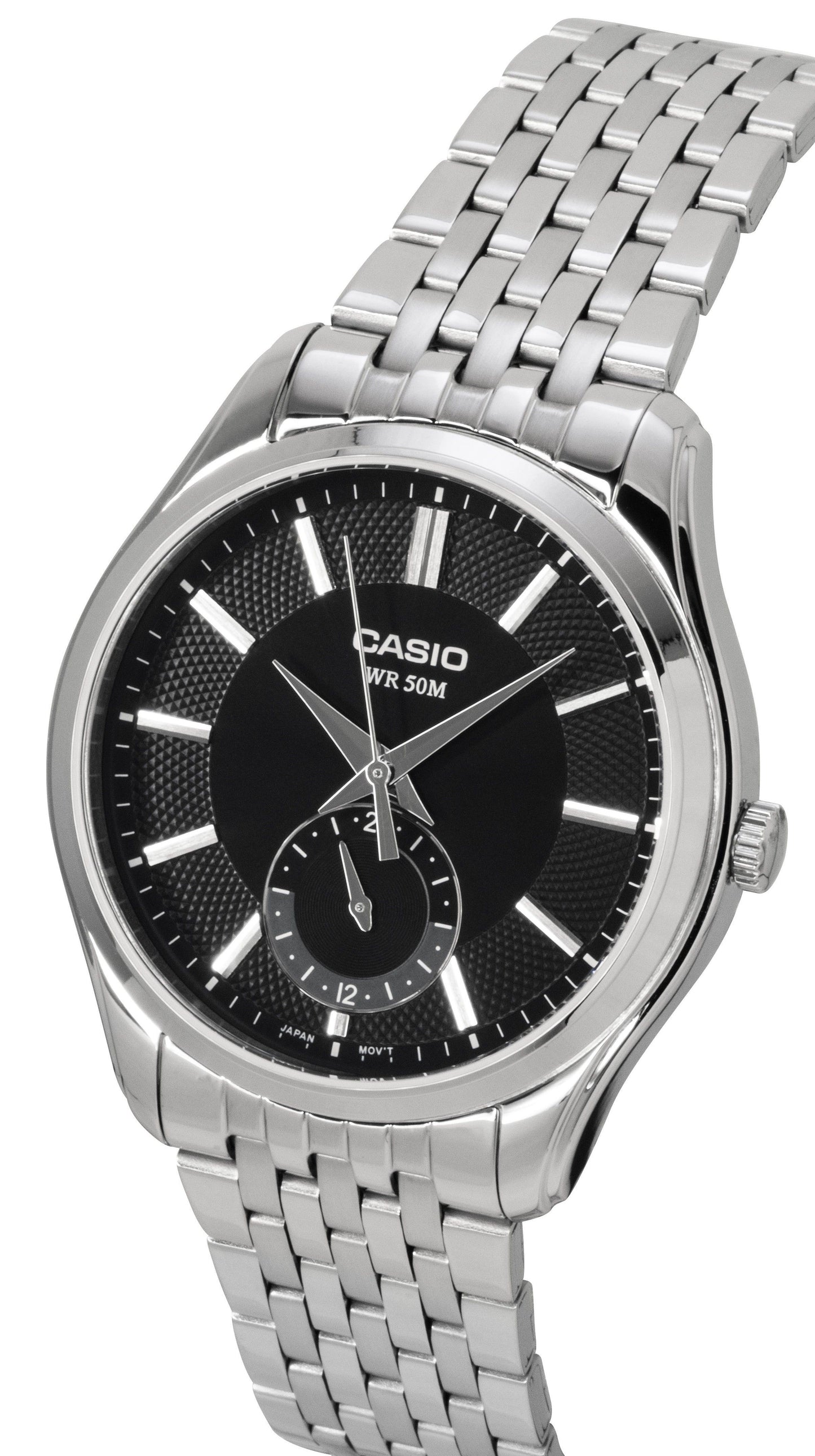 Casio Analog Stainless Steel Black Dial Quartz MTP-B315D-1AV Men's Watch