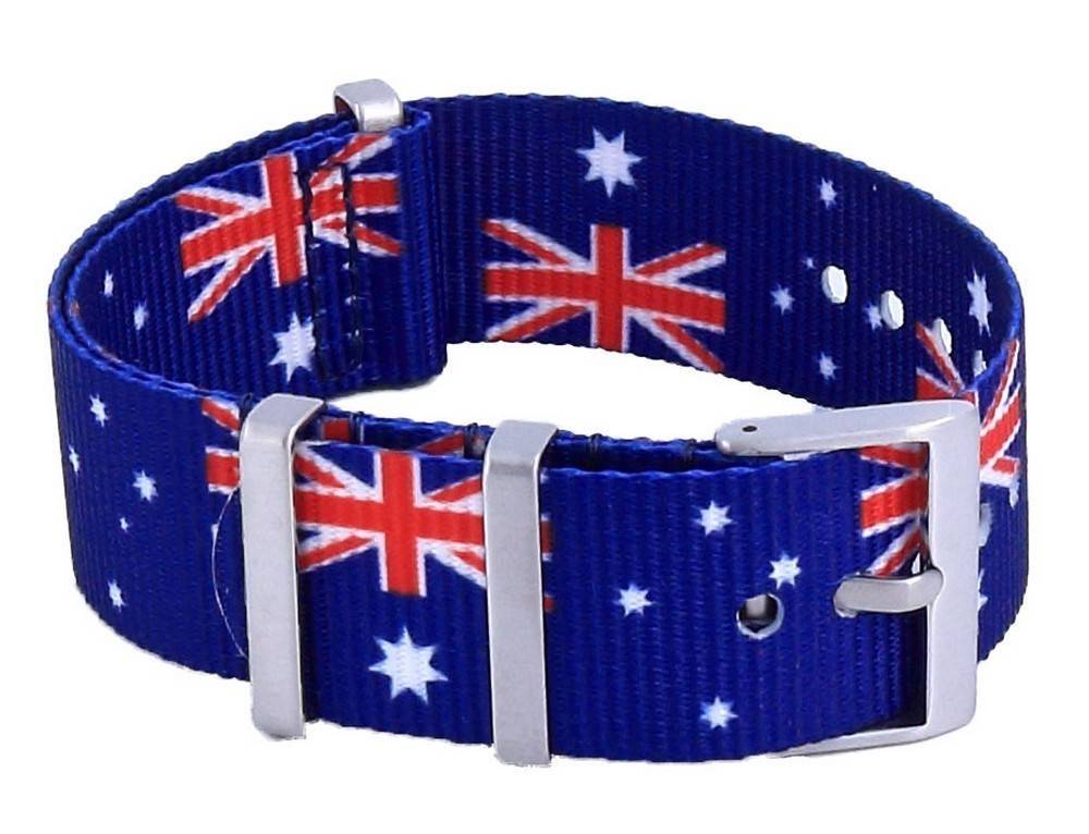 Ratio NATO30 Australia National Flag Pattern Polyester 22mm Watch Strap