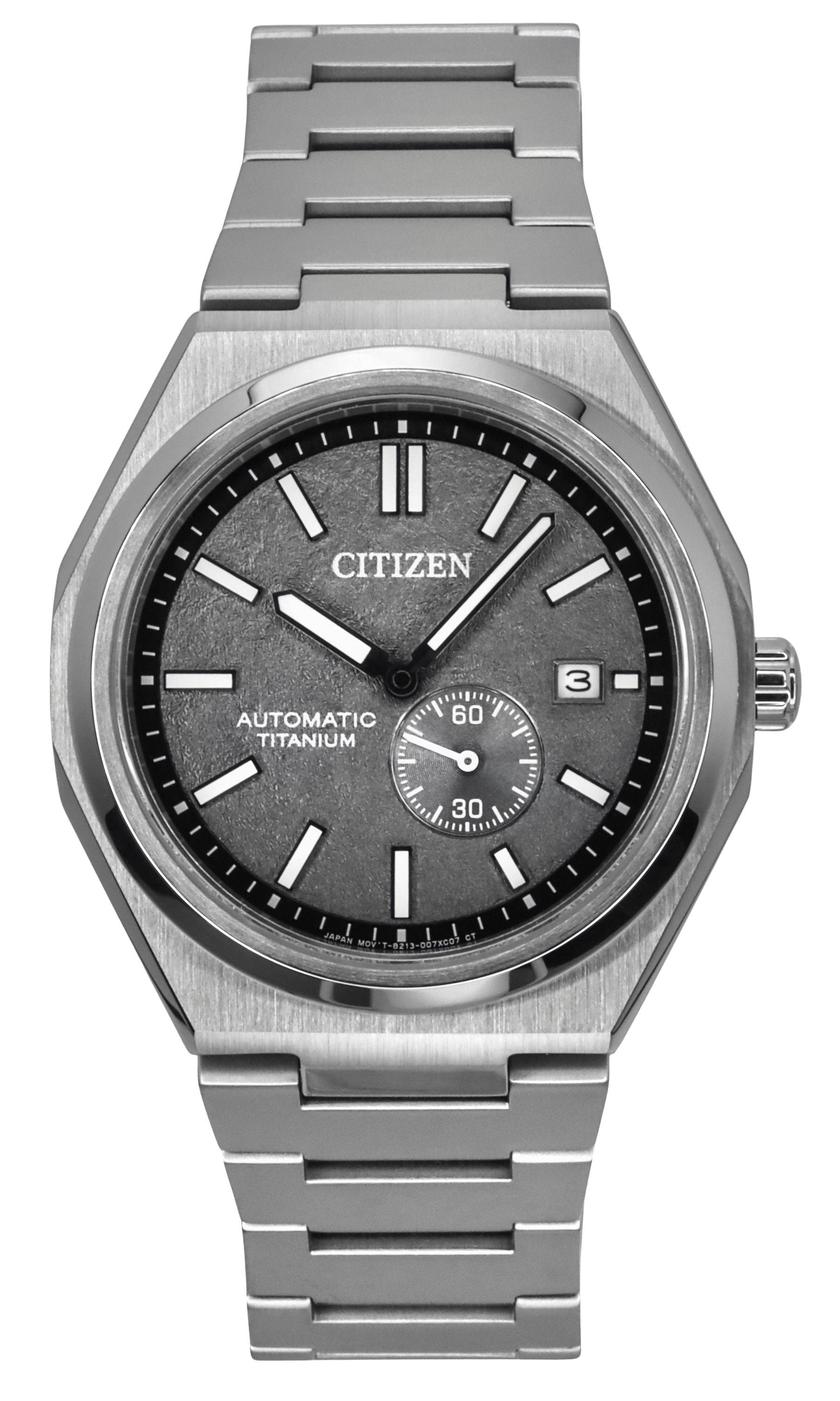 Citizen Zenshin Super Titanium Grey Dial Automatic NJ0180-80H 100M Men's Watch