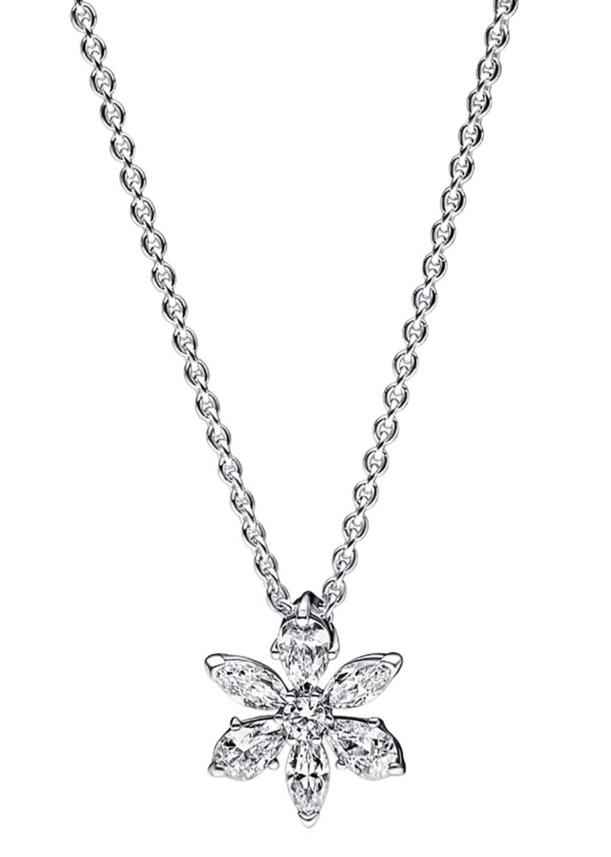 Pandora Sparkling Herbarium Cluster Pendant Necklace 392387C01-45 For Women