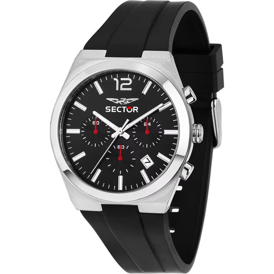 Sector C300 Chronograph Plastic Strap Silver Dial Quartz R3271301001 Men's Watch