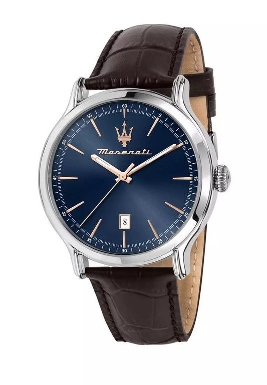 Maserati Epoca Blue Sunray Dial Quartz R8851118016 100M Men's Watch