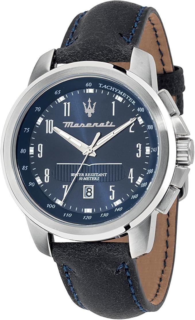 Maserati Successo Tachymeter Bleu