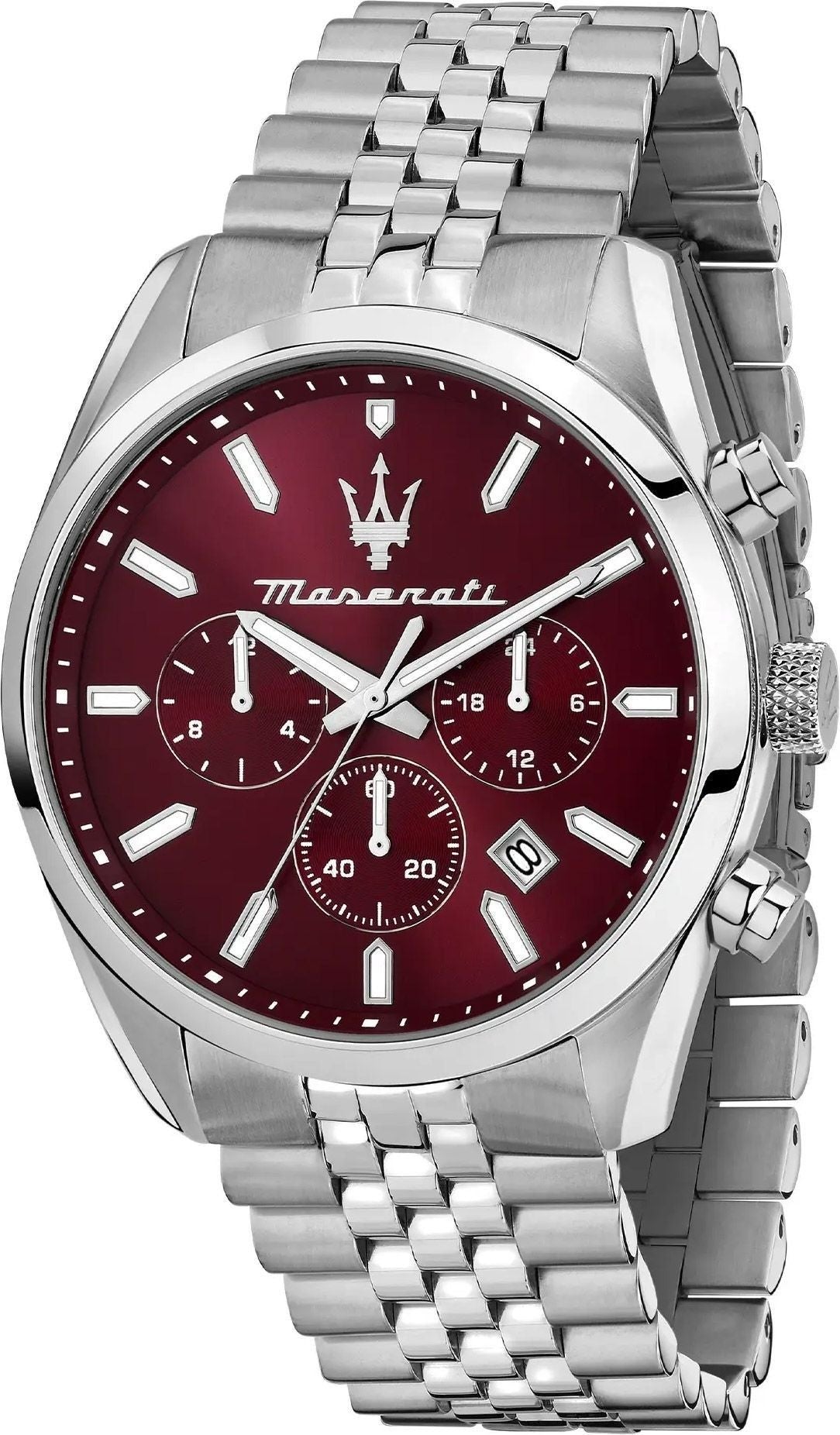 Maserati Attrazione Chronograph Stainless Steel Brown Dial Quartz R8853151024 Men's Watch