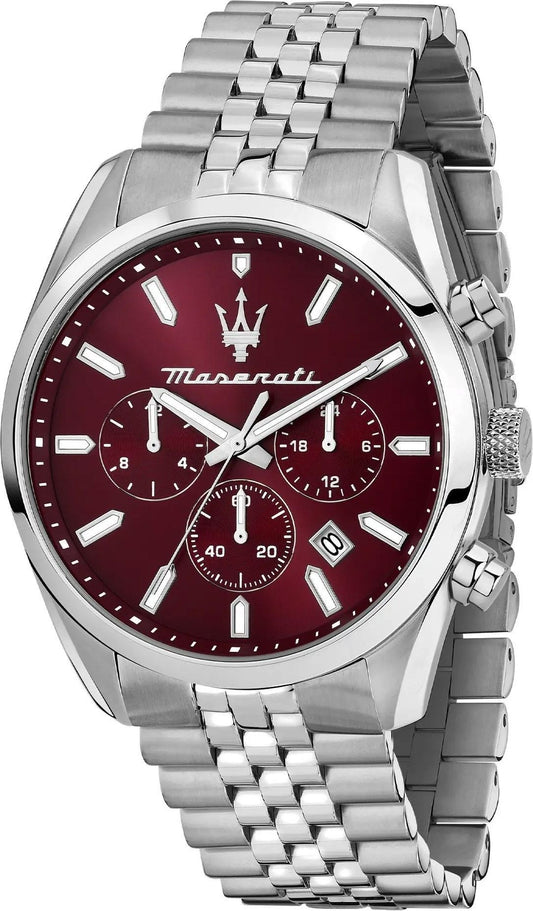 Maserati Attrazione Chronograph Stainless Steel Brown Dial Quartz R8853151024 Men's Watch
