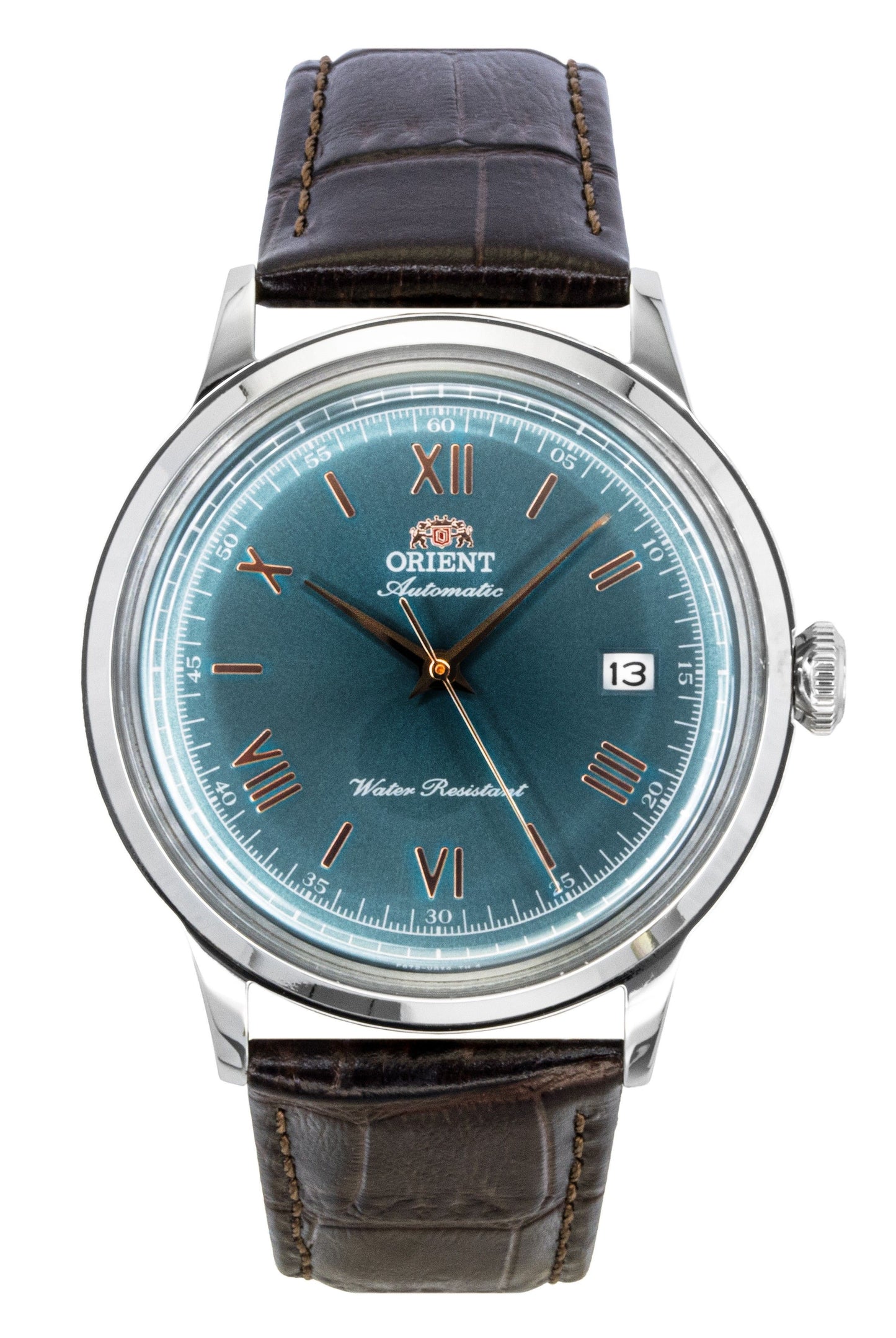 Orient Classic Leather Strap Green Dial Automatic RA-AC0023E Men's Watch