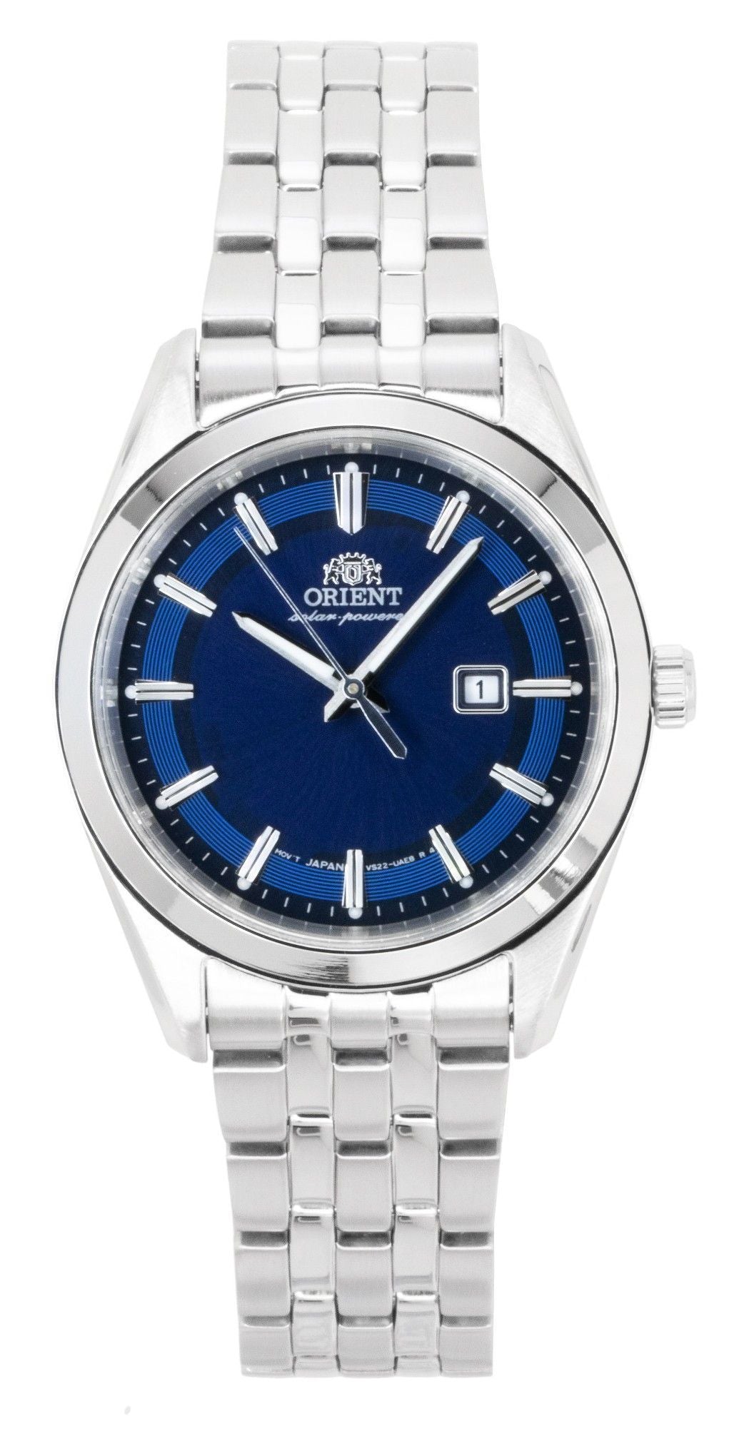 Orient Stretto Stainless Steel Blue Dial Solar RA-WG0602L Women's Watch