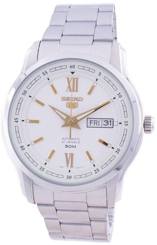 Refurbished Seiko 5 Automatic White Dial SNKP15 SNKP15K1 SNKP15K Men's Watch