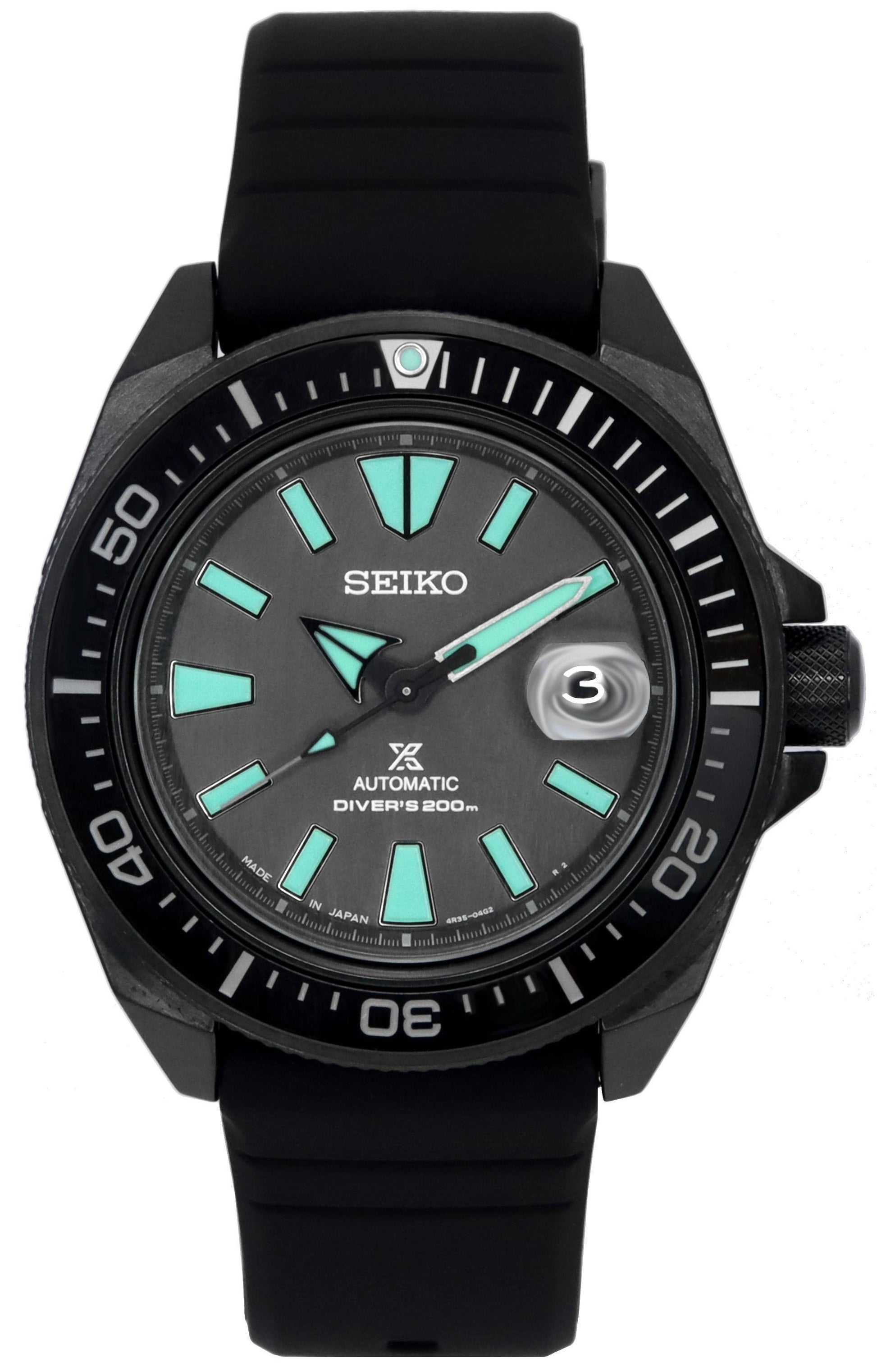 Refurbished Seiko Prospex Samurai Black Series Limited Edition Automatic Diver's SRPH97J1 200M Men's Watch