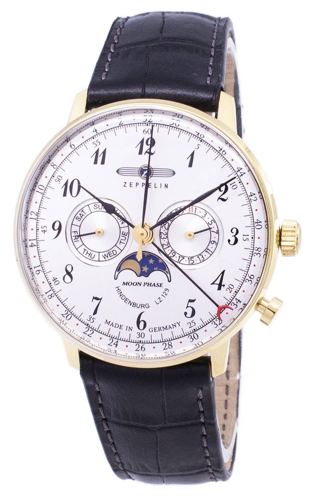 Refurbished Zeppelin Series LZ 129 Hindenburg Germany Made 7038-1 70381 Men's Watch