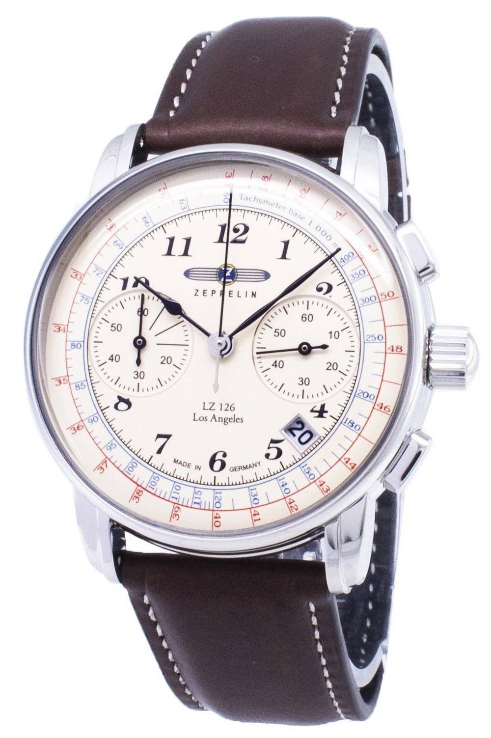 Refurbished Zeppelin Series LZ126 7614-5 76145 Germany Made Men's Watch