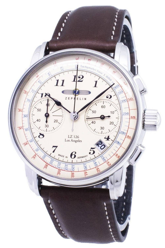 Refurbished Zeppelin Series LZ126 7614-5 76145 Germany Made Men's Watch