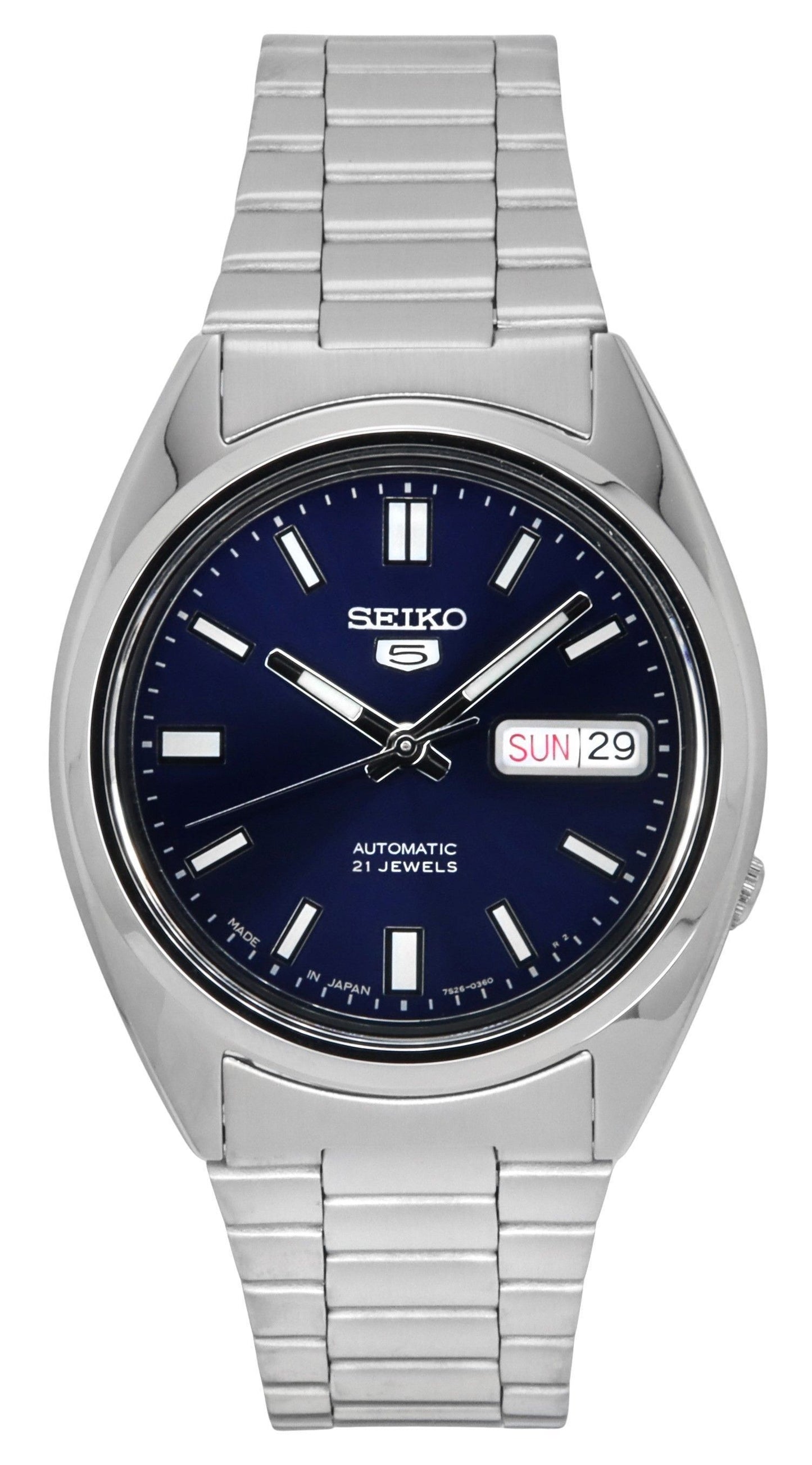 Refurbished Seiko 5 Automatic 21 Jewels Japan Made SNXS77 SNXS77J1 SNXS77J Men's Watch