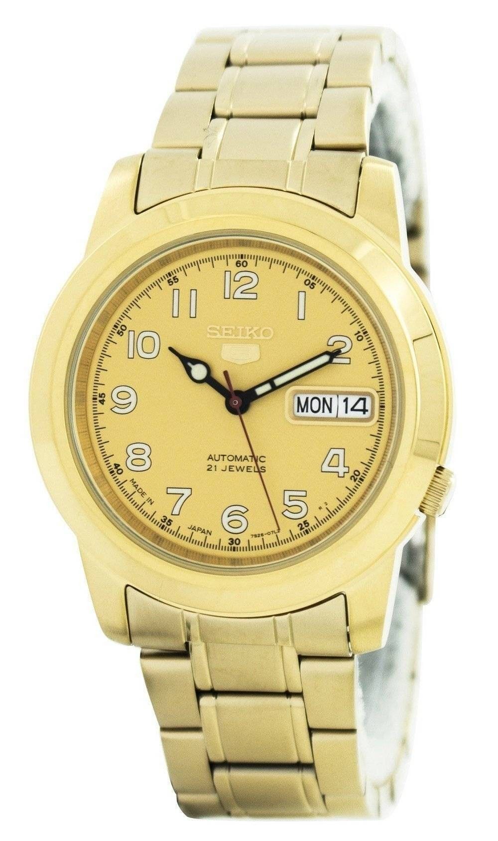 Refurbished Seiko 5 Gold Dial Automatic 21 Jewels SNKK38J1 Men's Watch