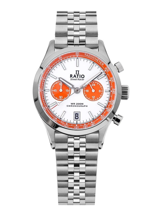 Ratio Street Racer Chronograph RTC026 200M Orange Panda Dial Limited Edition Watch