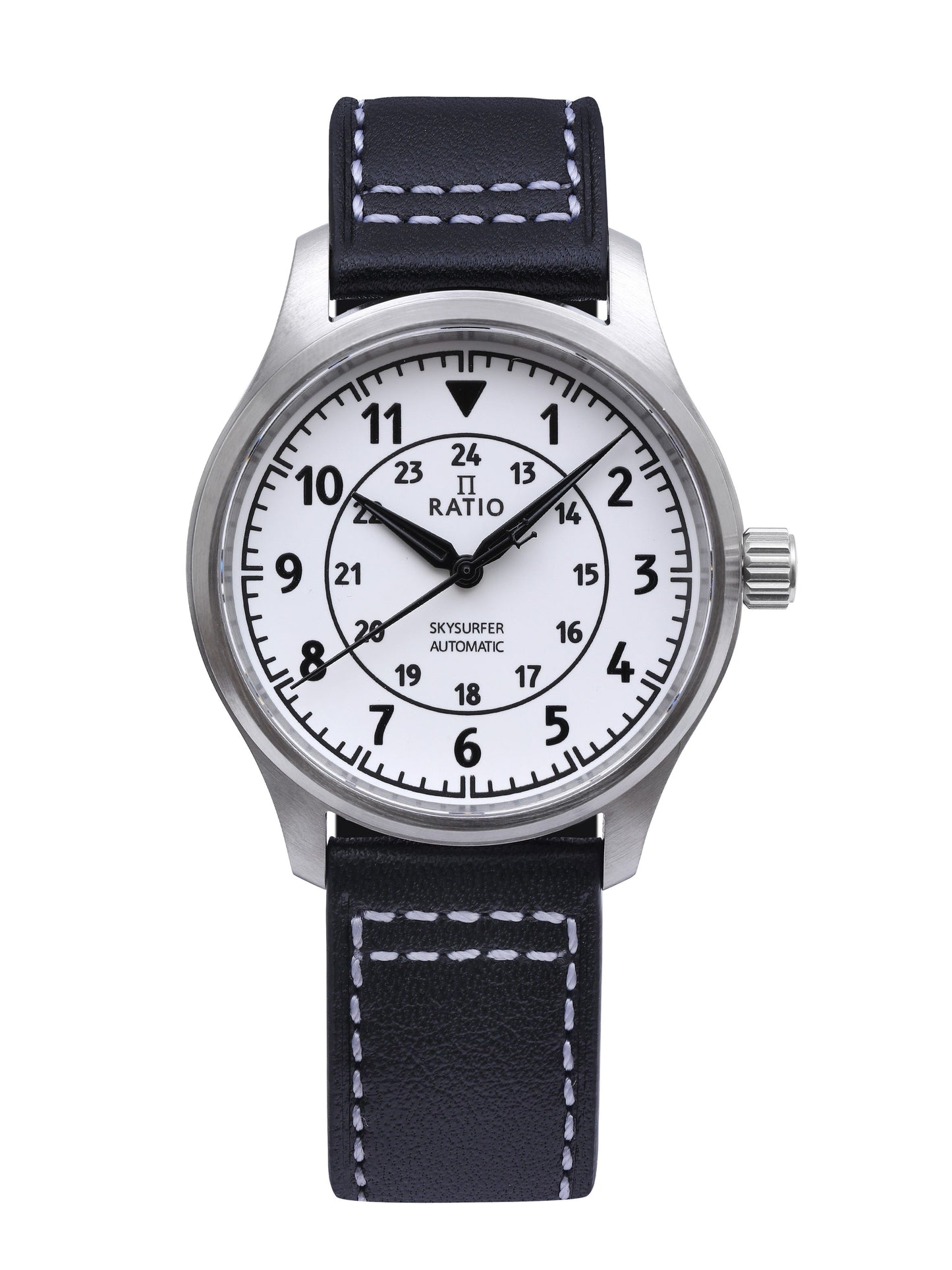 Ratio Skysurfer Pilot Full Luminous Dial Leather Automatic RTS316 200M Men's Watch
