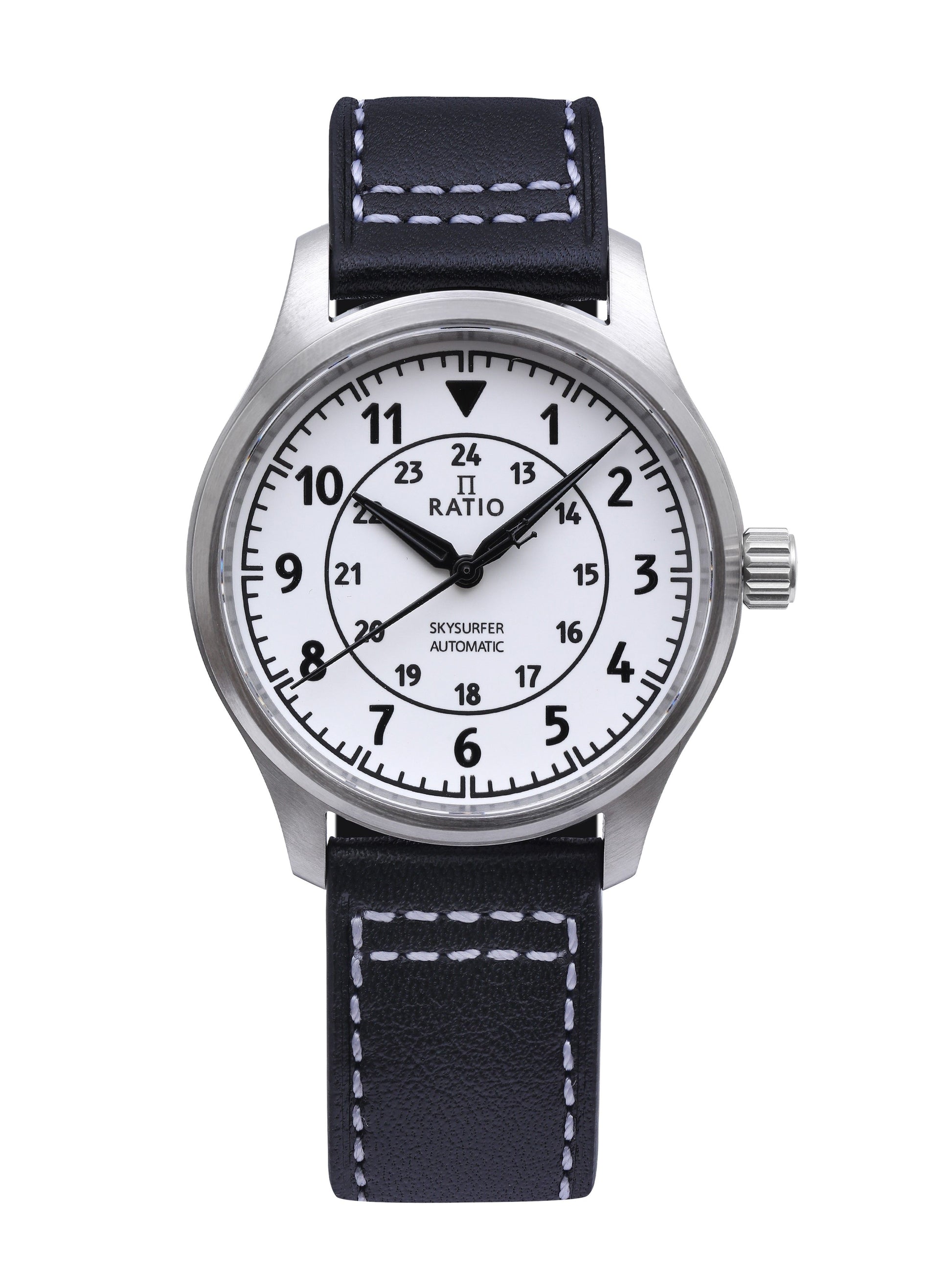 Ratio Skysurfer Pilot Full Luminous Dial Leather Automatic RTS316 200M Men's Watch