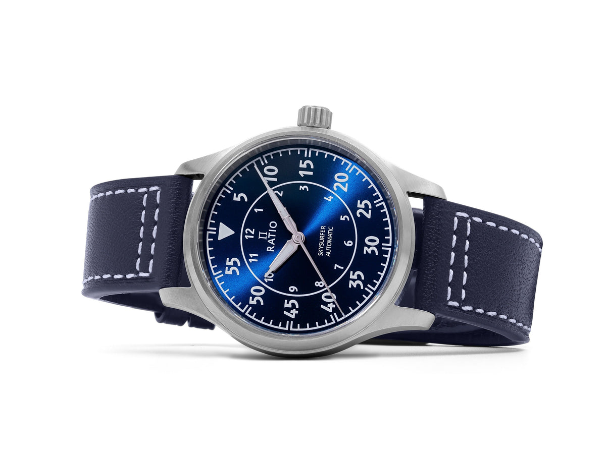 RATIO Skysurfer Pilot Leather Bleu