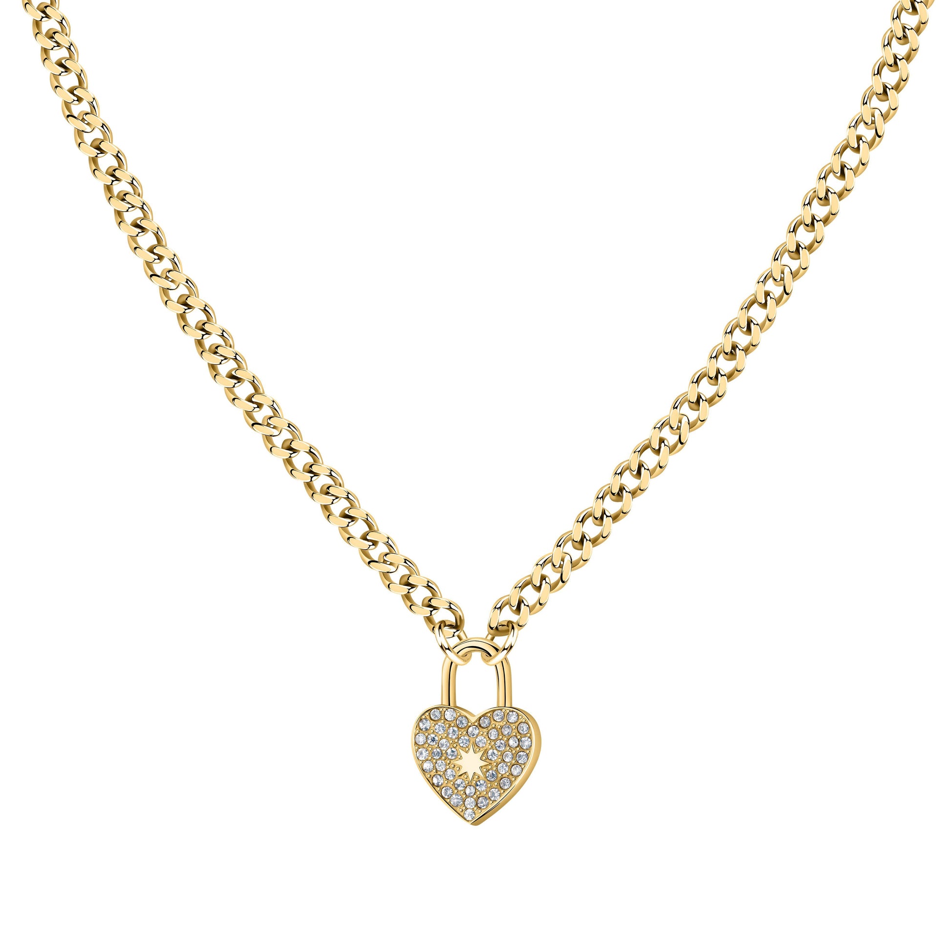 Morellato Abbraccio Gold Tone Stainless Steel Necklace SABG25 For Women