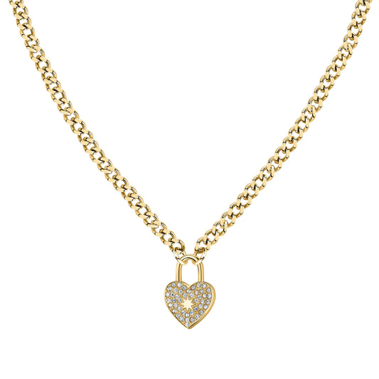 Morellato Abbraccio Gold Tone Stainless Steel Necklace SABG25 For Women