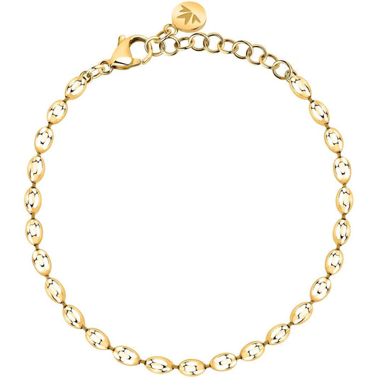 Morellato Intrecci Gold Tone Steel Necklace Bracelet SAZC14 For Women