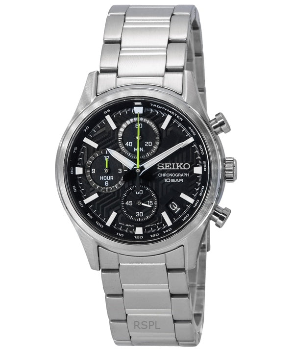 Refurbished Seiko Conceptual Chronograph Black Dial Quartz SSB419P1 100M Men's Watch