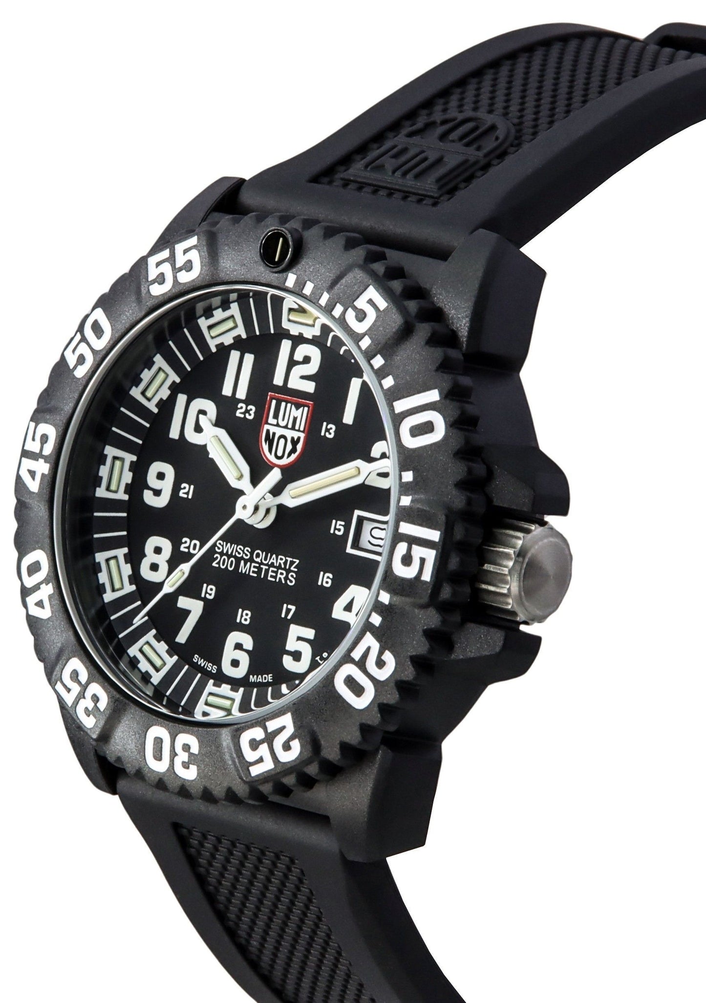Luminox Original NAVY Seal Rubber Strap Black Dial Swiss Quartz Diver's XS.3051.F 200M Men's Watch